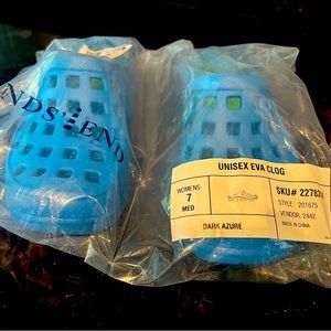 Lands End Unisex Eva Clog Size 7 Dark Azure New